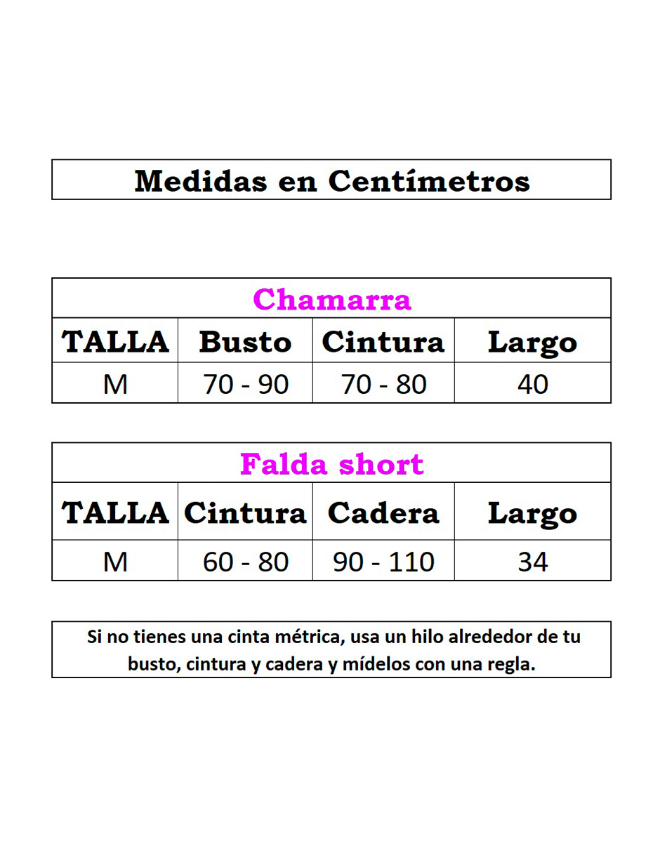 Foto 5 pulgar | Conjunto de Falda Short y Chamarra Bomy Rosa