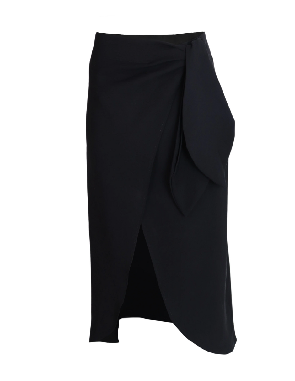 Falda Asimétrica Behla J&b Para Dama Color Negro