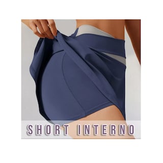 Foto 2 | Falda Con Short Licra Deportiva 2 En 1 Talla. 2xl Eo Safe Imports Esi-17104 Azul