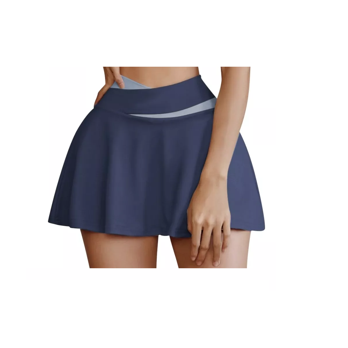 Foto 2 pulgar | Falda Con Short Licra Deportiva 2 En 1 Talla S Eo Safe Imports Esi-17100 Azul