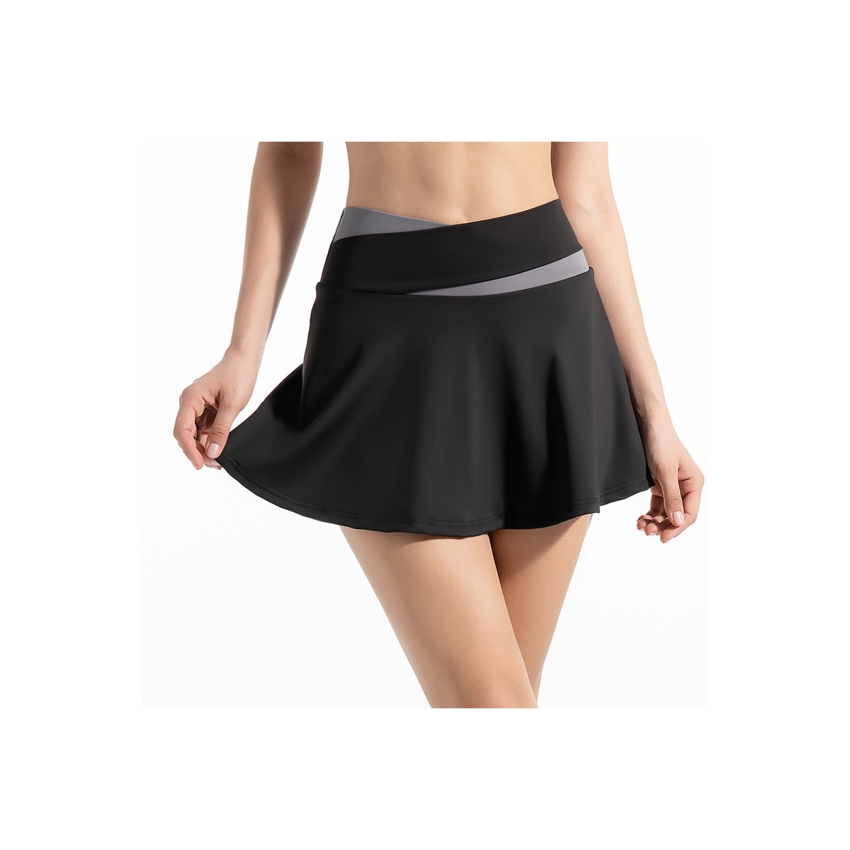 Foto 4 pulgar | Falda Con Short Licra Deportiva Talla 2 Eo Safe Imports Esi-17095 Negro