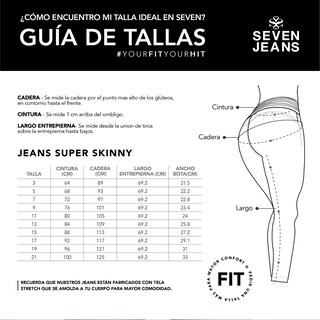 Foto 5 | Falda Corta Mezclilla Mujer Push Up Seven Jeans