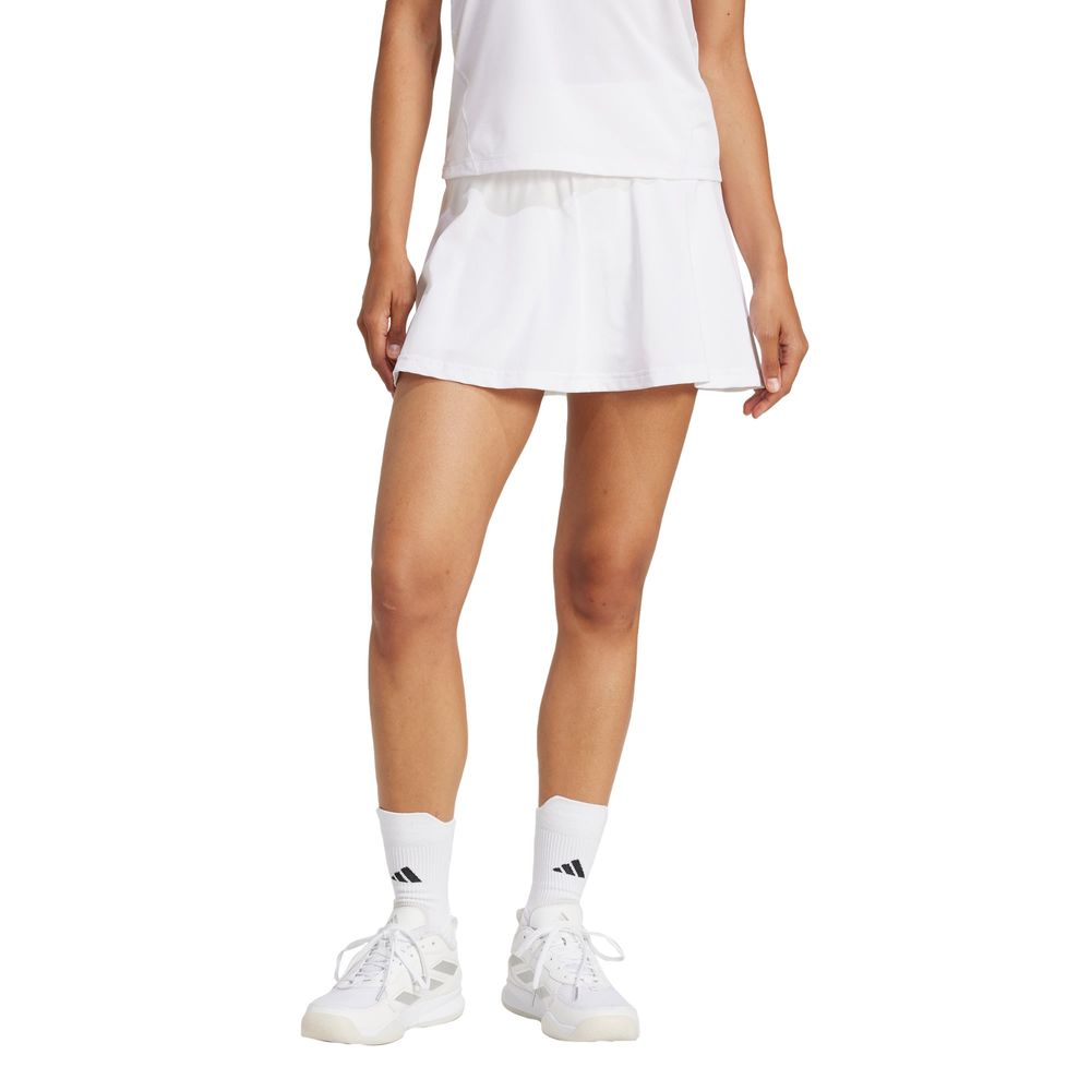 Foto 3 pulgar | Falda De Tenis Club Climacool Adidas Blanco Mujer