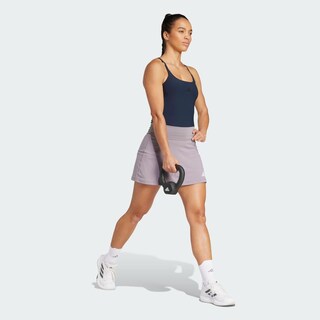 Foto 5 | Falda Con Shorts Integrados Optime Adidas Gris Mujer