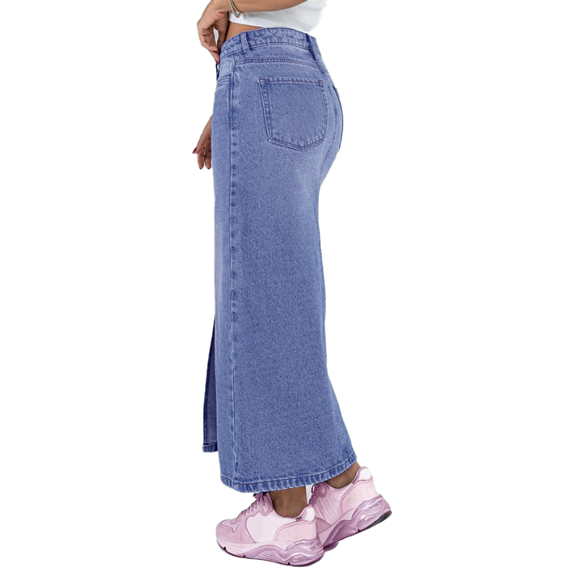 Foto 2 | Falda Larga Britos Jeans Mujer Mezclilla 025089