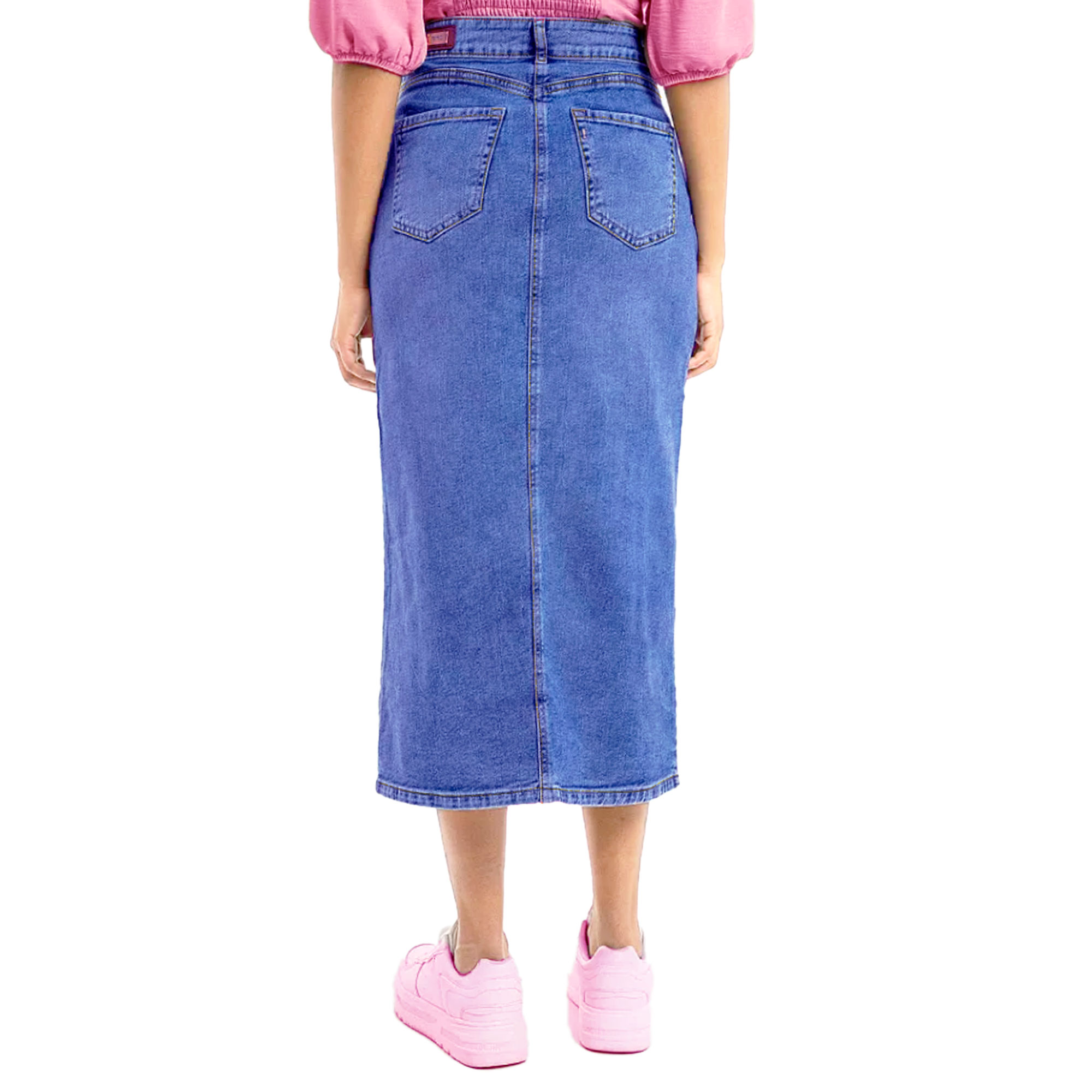 Foto 2 | Falda Larga Britos Jeans Mujer Mezclilla 025511