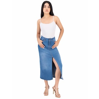 Foto 3 | Falda Larga Britos Jeans Mujer Mezclilla 025511