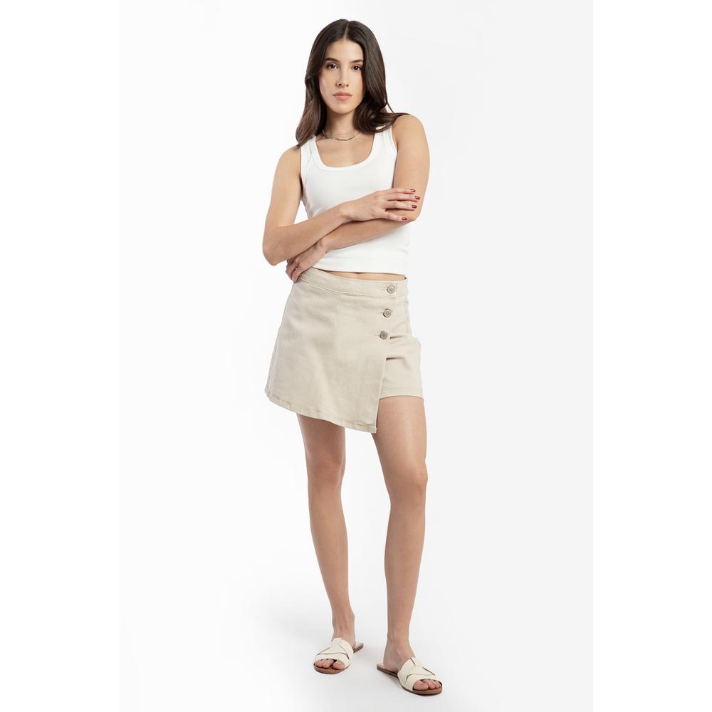 Short Falda Asimetrico /juvenil, 6972 (beige) Beige