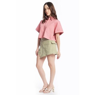 Foto 2 | Short Falda Asimetrico/ Juvenil, 6974 (verde Militar) Verde