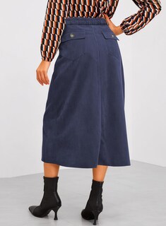Foto 3 | Falda Happy Sailed Corduroy A Line De Cintura Alta Para Mujer - Venta Internacional.