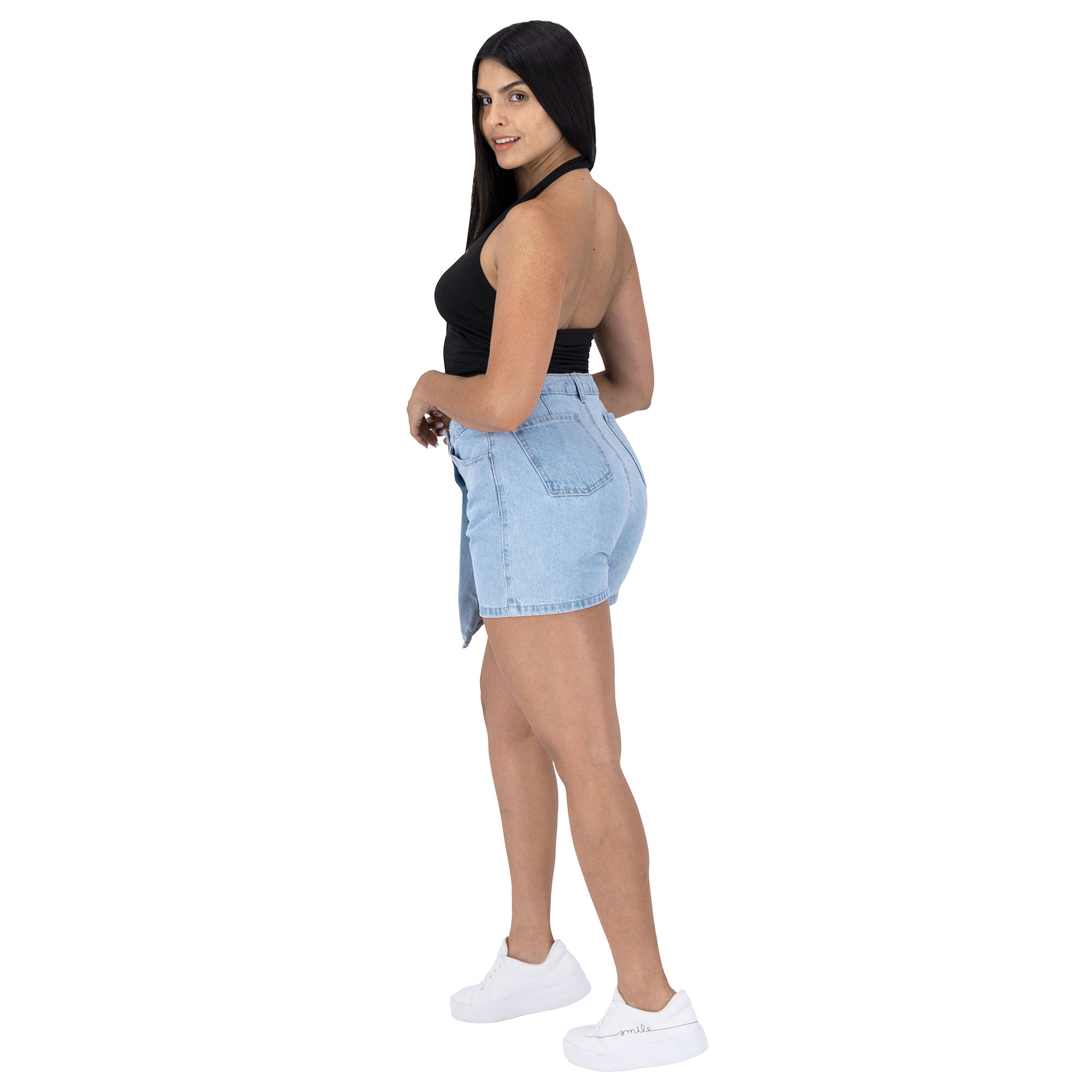 Foto 8 pulgar | Falda Short Britos Jeans Mezclilla Azul 025650 para Mujer