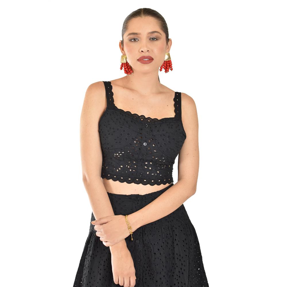 Foto 4 | Set De 2 Piezas Con Detalles Bordados Roman Fashion /juvenil, 9039 (negro) Negro