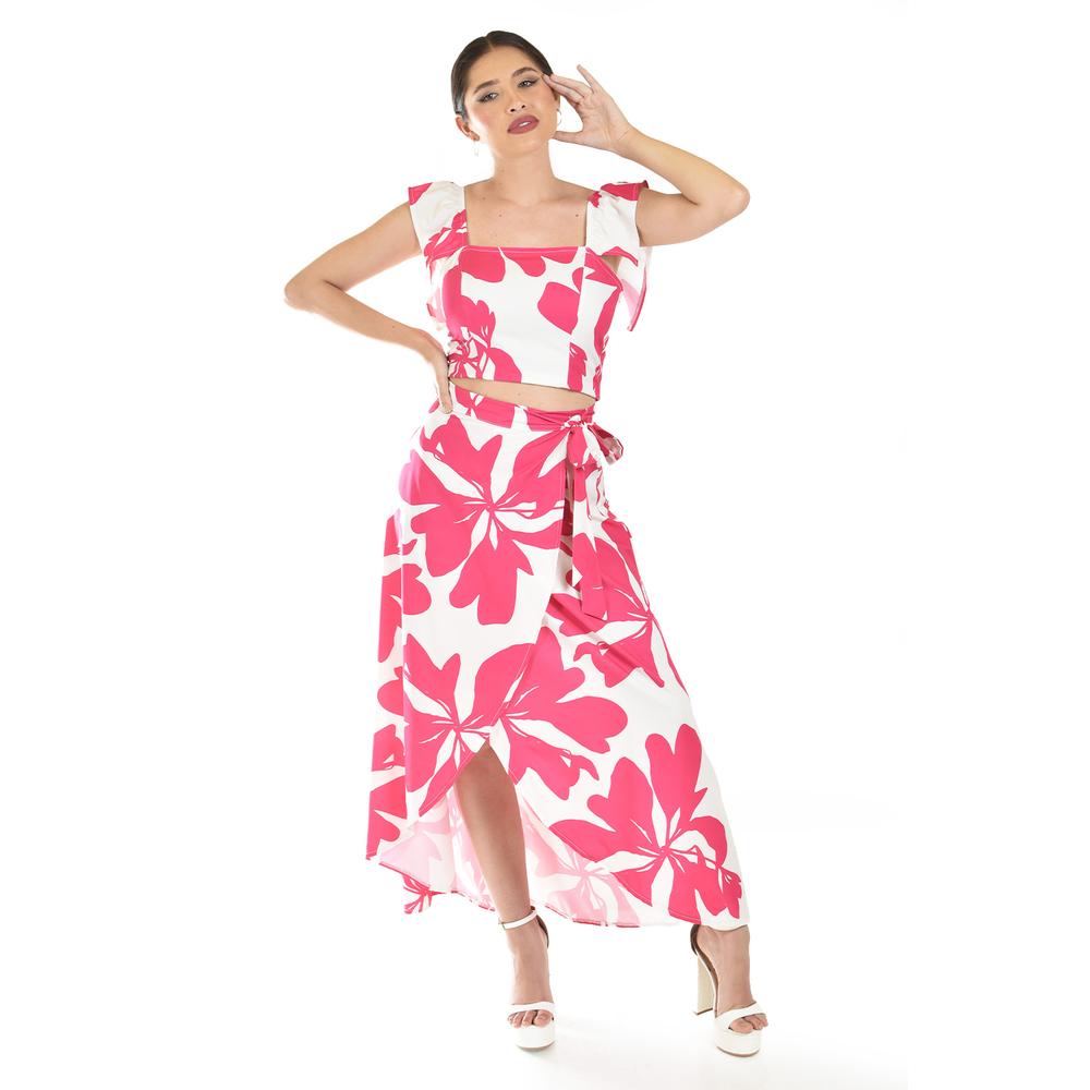 Foto 2 pulgar | Set Estampado Floral Roman Fashion /juvenil, 690 (fiusha Flor) Fucsia