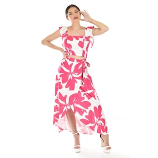 Foto 1 | Set Estampado Floral Roman Fashion /juvenil, 690 (fiusha Flor) Fucsia