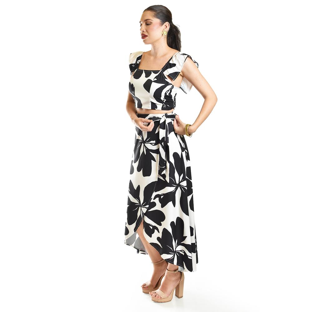 Foto 2 | Set Estampado Floral Roman Fashion /juvenil, 690 (negro Flor) Negro