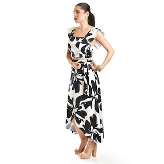 Foto 2 | Set Estampado Floral Roman Fashion /juvenil, 690 (negro Flor) Negro