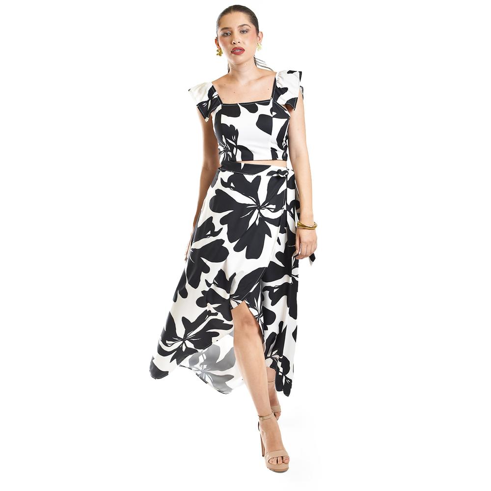 Foto 5 | Set Estampado Floral Roman Fashion /juvenil, 690 (negro Flor) Negro