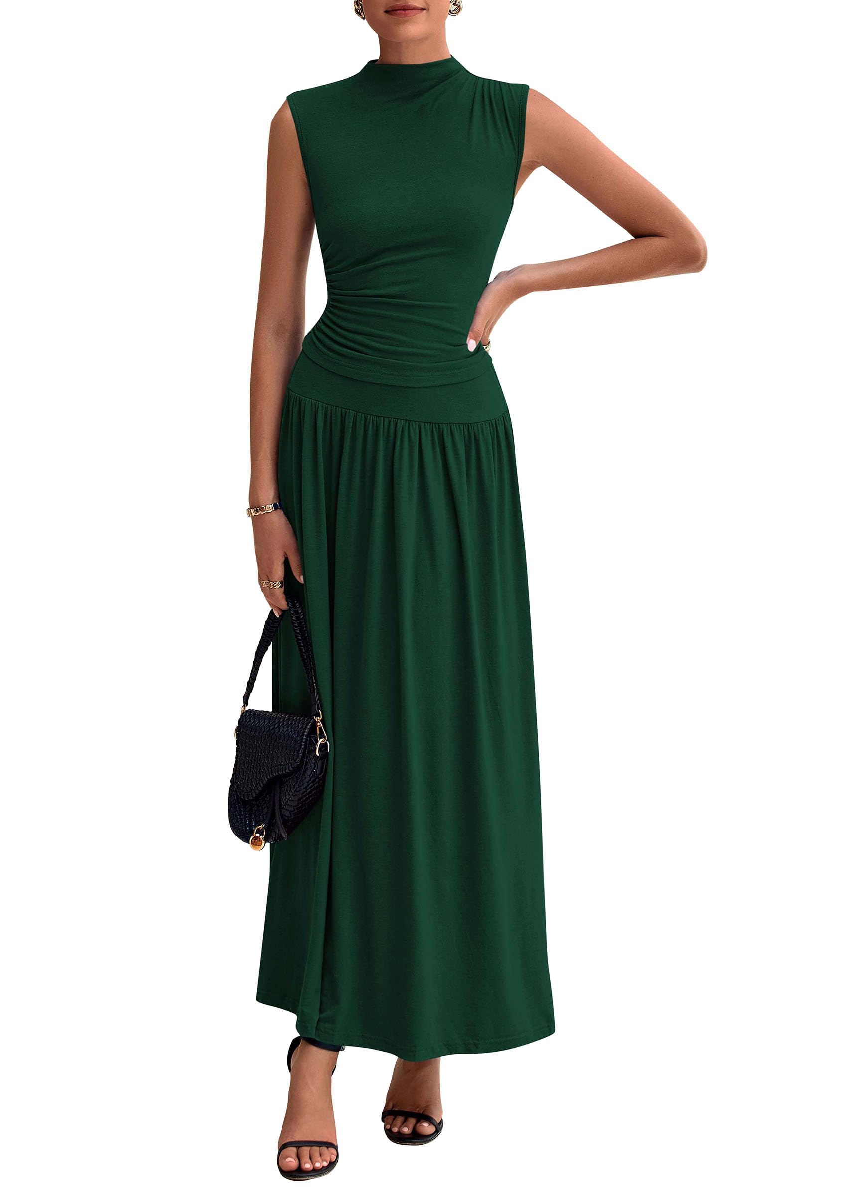 Conjunto De Faldas Prettygarden 2025, Camiseta Sin Mangas Fruncida De Verano, Maxi Falda - Venta Internacional.