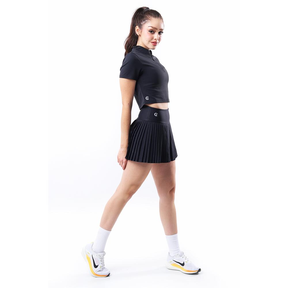 Foto 3 | Falda Deportiva Plisada / Juvenil, 383 (negro) Negro