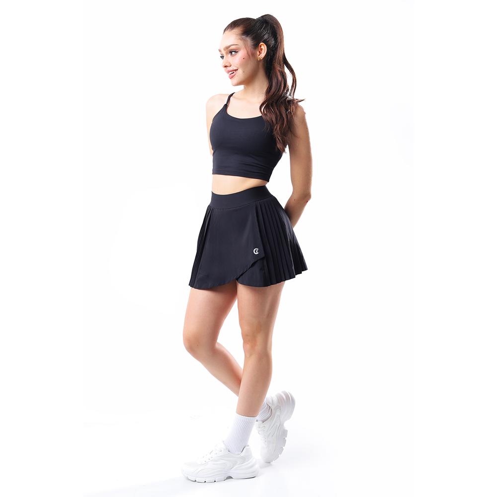 Foto 2 pulgar | Falda Deportiva Plisada Con Short /juvenil, 382 (negro) Negro