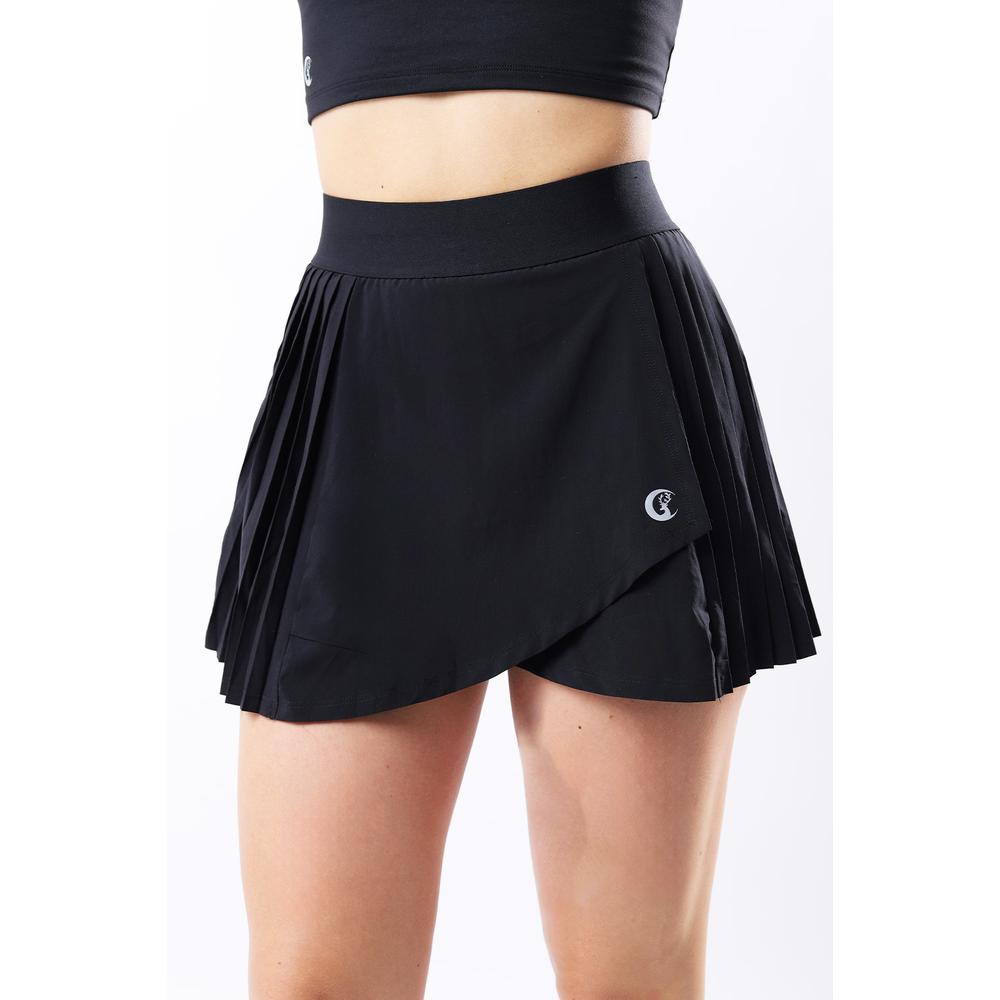 Foto 4 pulgar | Falda Deportiva Plisada Con Short /juvenil, 382 (negro) Negro
