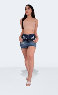 Foto 5 | Short Falda Dama Casual Levanta Pompa Excelente Calidad Sea Brazil