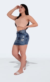Foto 8 | Short Falda Dama Casual Levanta Pompa Excelente Calidad Sea Brazil
