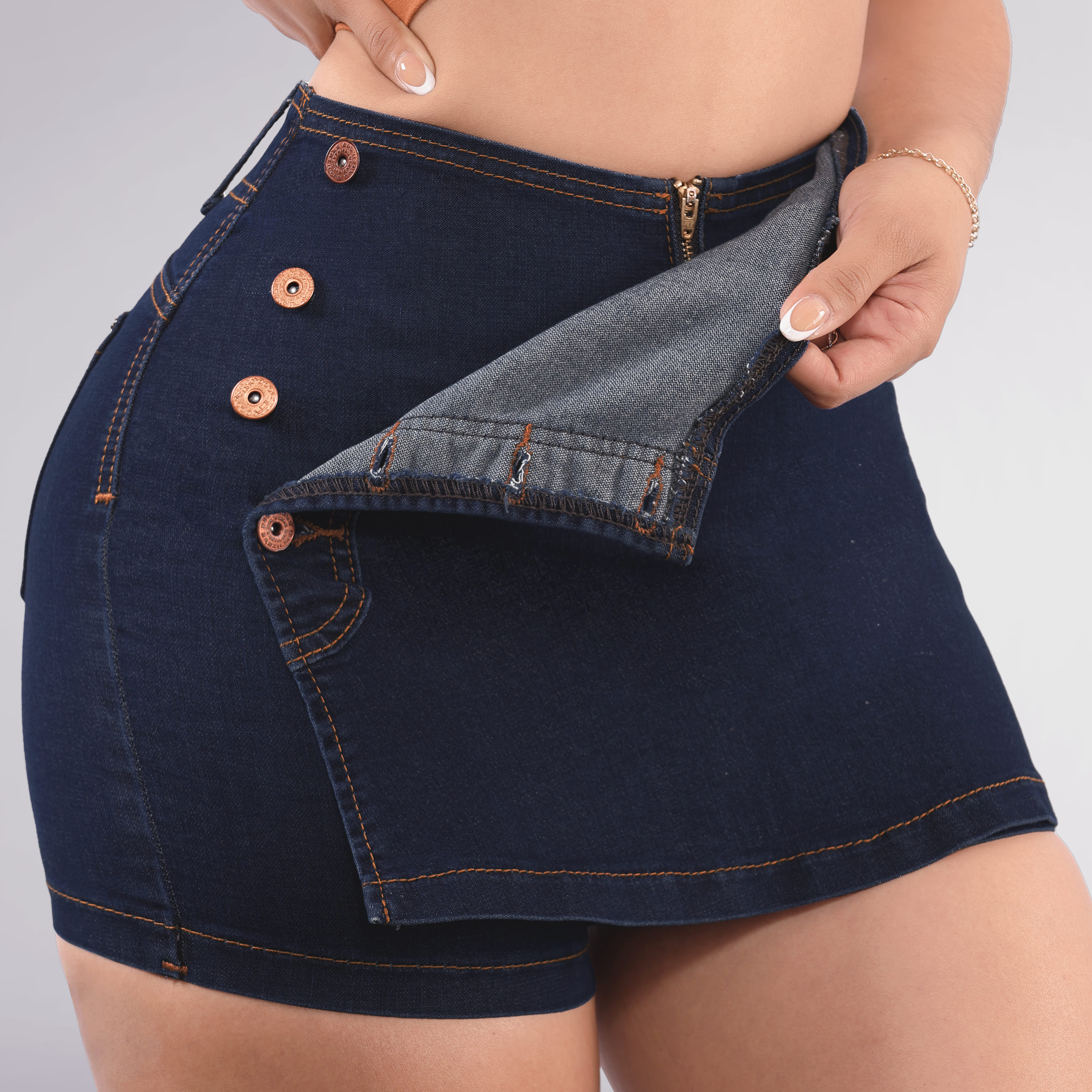 Foto 4 pulgar | Short Falda Dama Casual Levanta Pompa Excelente Calidad Sea Brazil