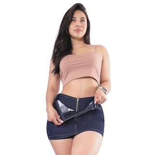 Foto 6 | Short Falda Dama Casual Levanta Pompa Excelente Calidad Sea Brazil