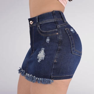 Foto 3 | Falda Corta Short Falda Dama Casual Mini Falda Demin Mezclilla Sea Brazil