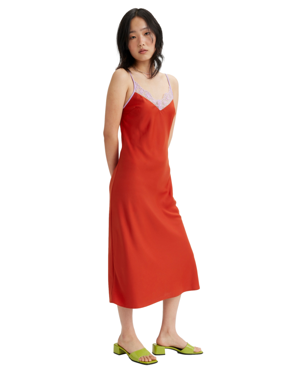 Foto 3 pulgar | Vestido Levi's Myah Slip Rojo