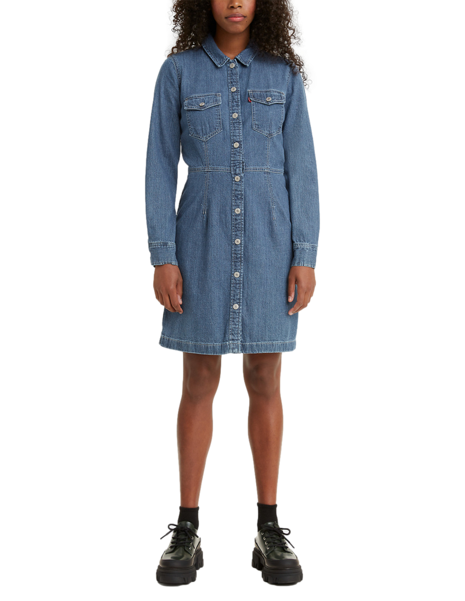 Foto 3 pulgar | Vestido Levi's Ellie Denim Dress