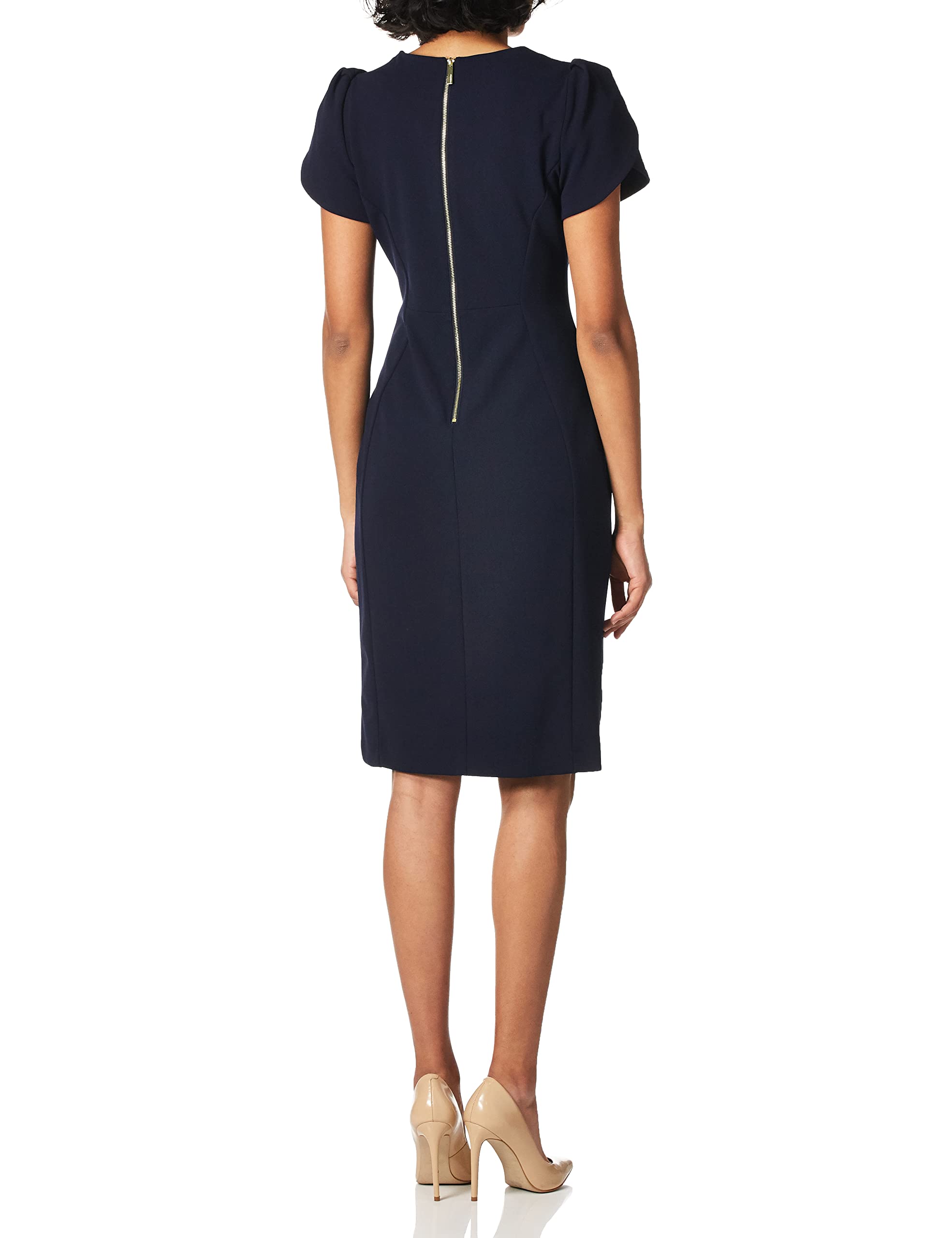 Foto 4 pulgar | Vestido Calvin Klein Sheath Índigo para Mujer - Venta Internacional