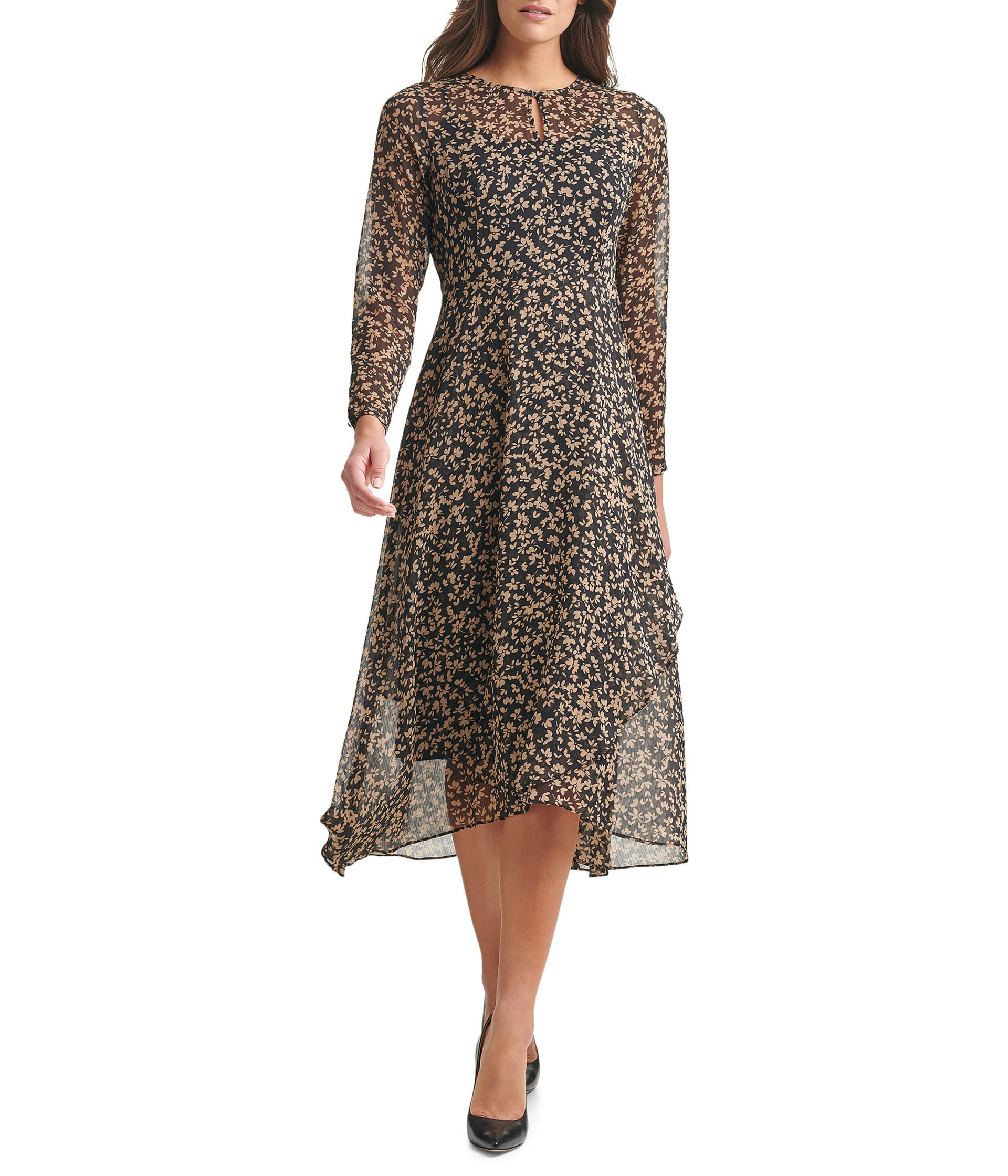 Foto 2 pulgar | Vestido Midi Tommy Hilfiger Negro para Mujer - Venta Internacional