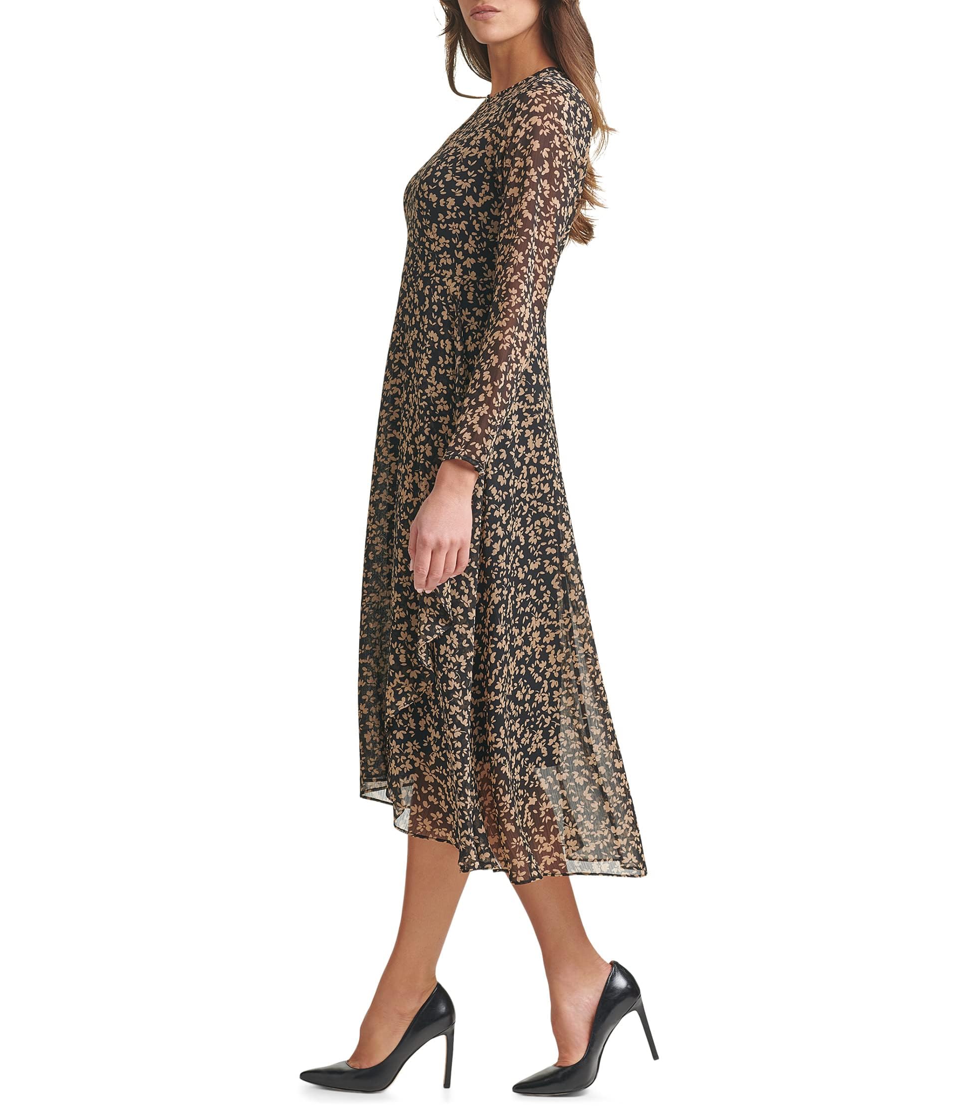Foto 3 pulgar | Vestido Midi Tommy Hilfiger Negro para Mujer - Venta Internacional