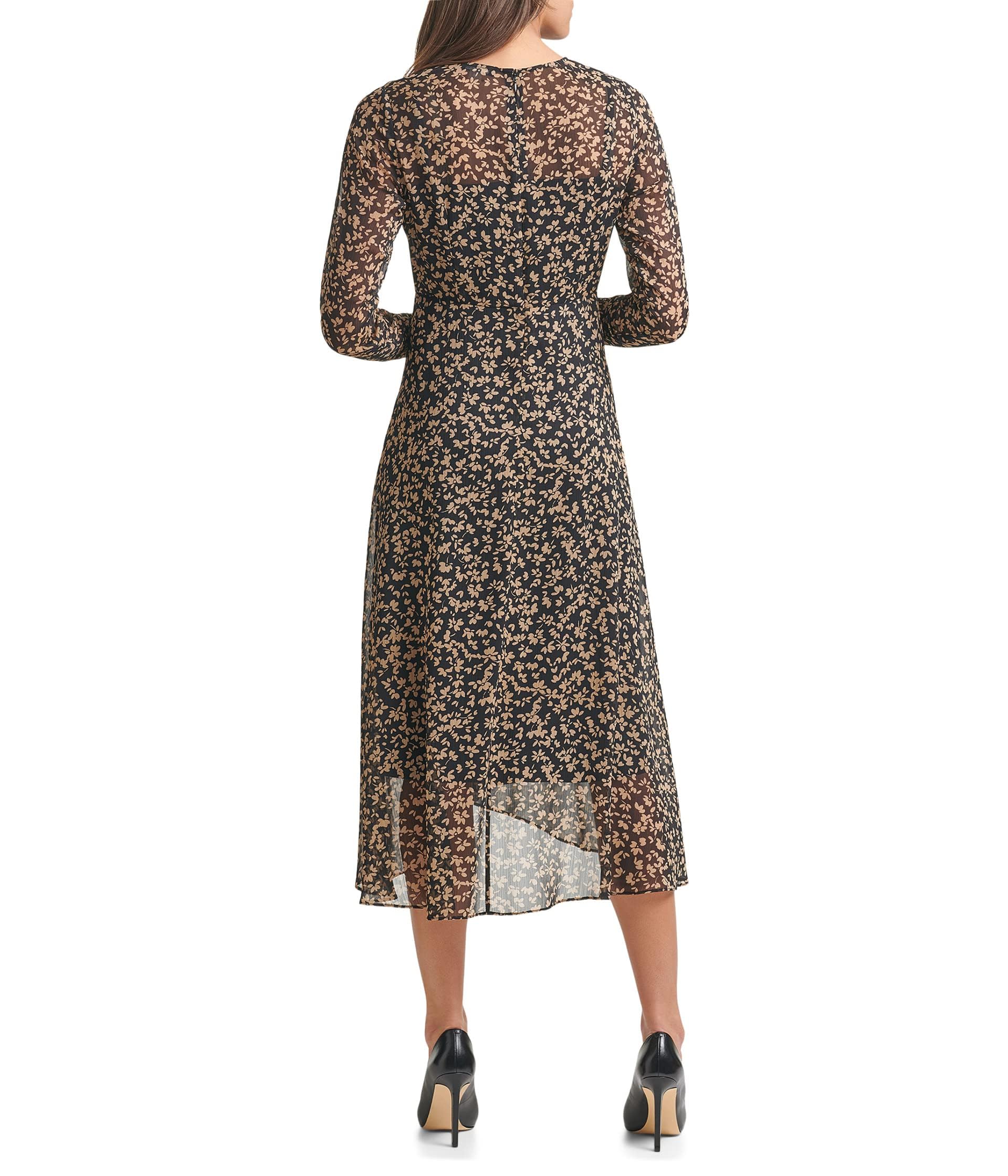Foto 4 pulgar | Vestido Midi Tommy Hilfiger Negro para Mujer - Venta Internacional
