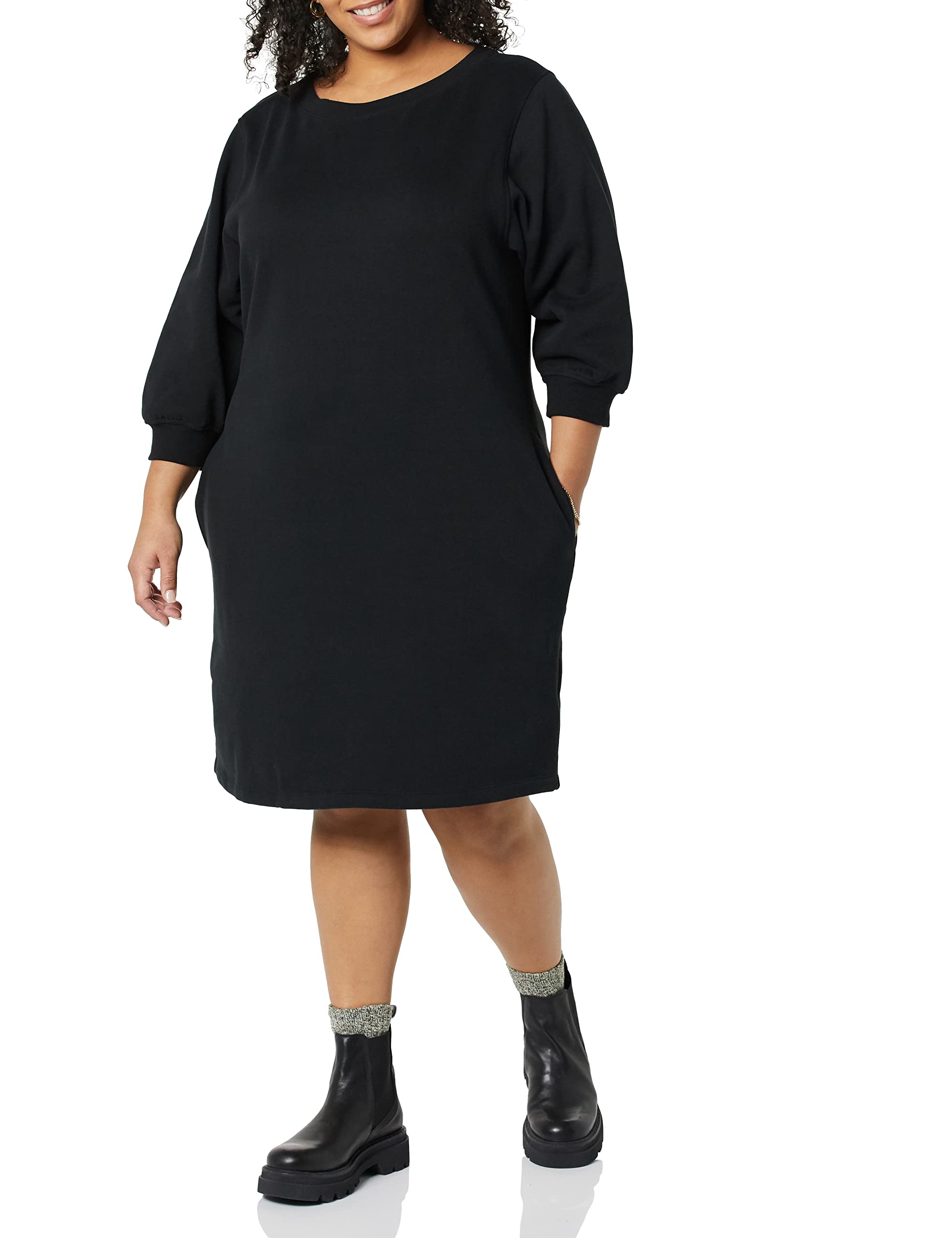 Foto 4 pulgar | Vestido Amazon Essentials  Forro Polar con Manga Blusón - Venta Internacional