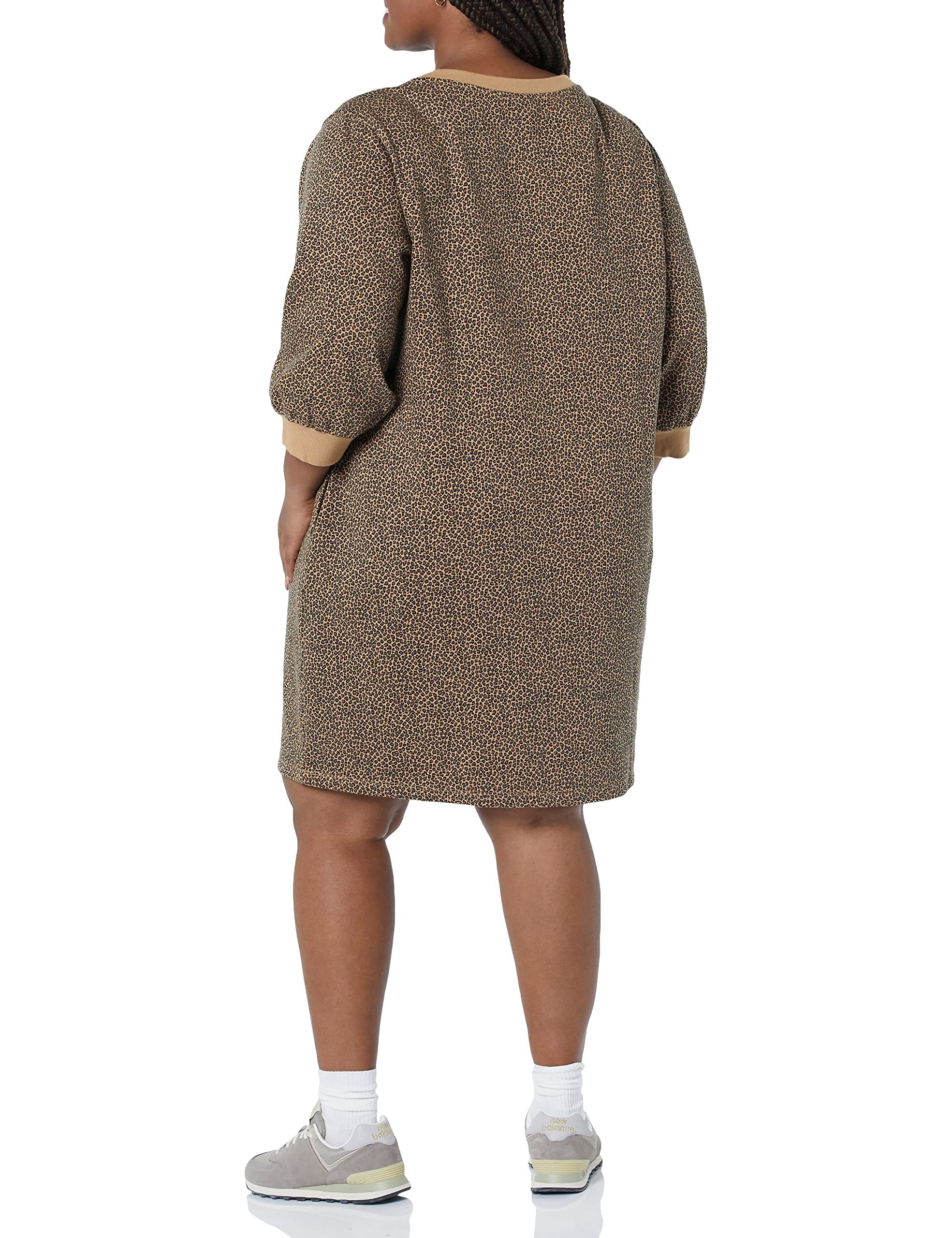Foto 4 | Vestido Tipo Sudadera Amazon Essentials Forro Polar con Manga Blusón para Mujer - Venta Internacional
