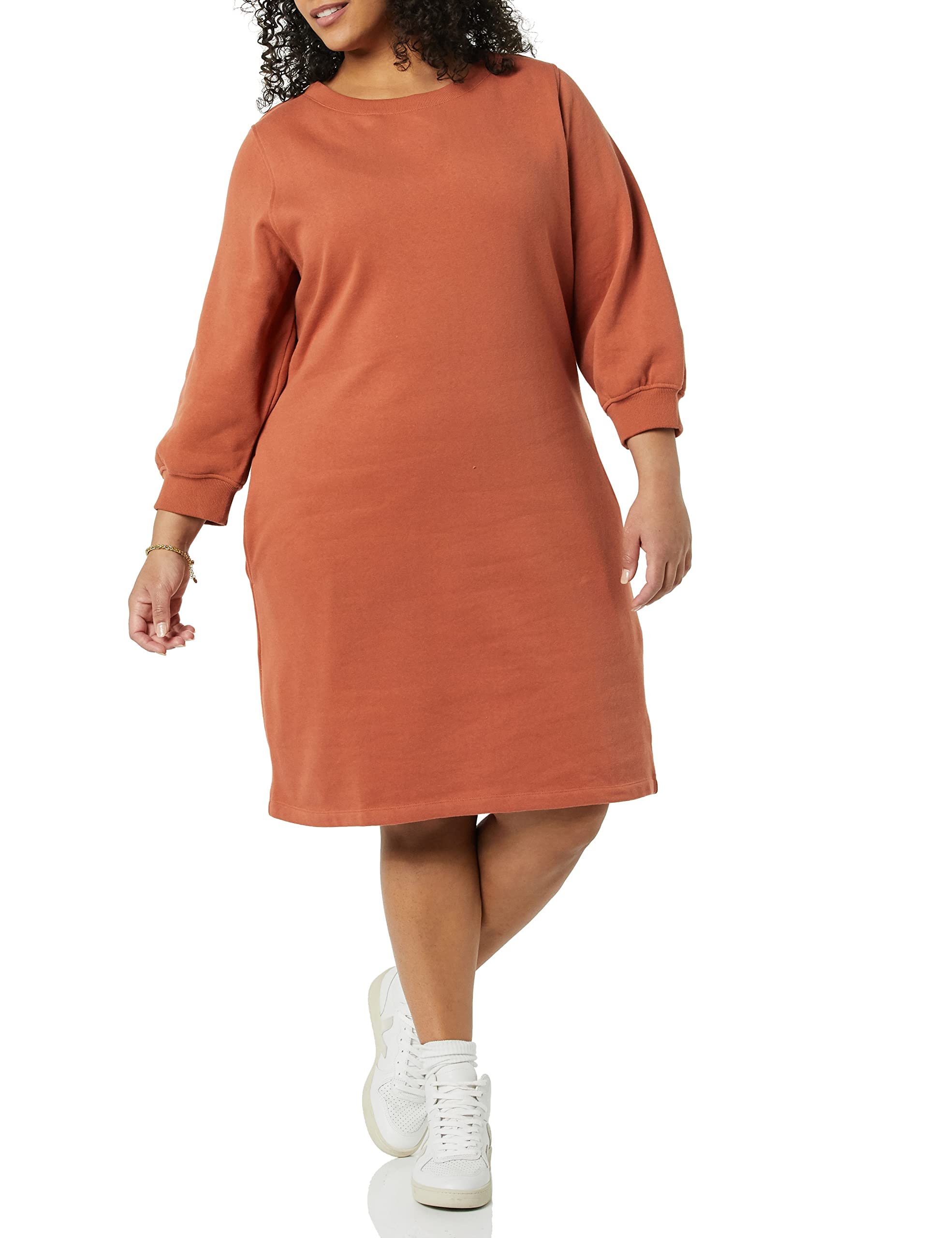 Foto 4 pulgar | Vestido Tipo Sudadera Amazon Essentials De Forro Polar Con Manga Blusón Para Mujer - Venta Internacional.