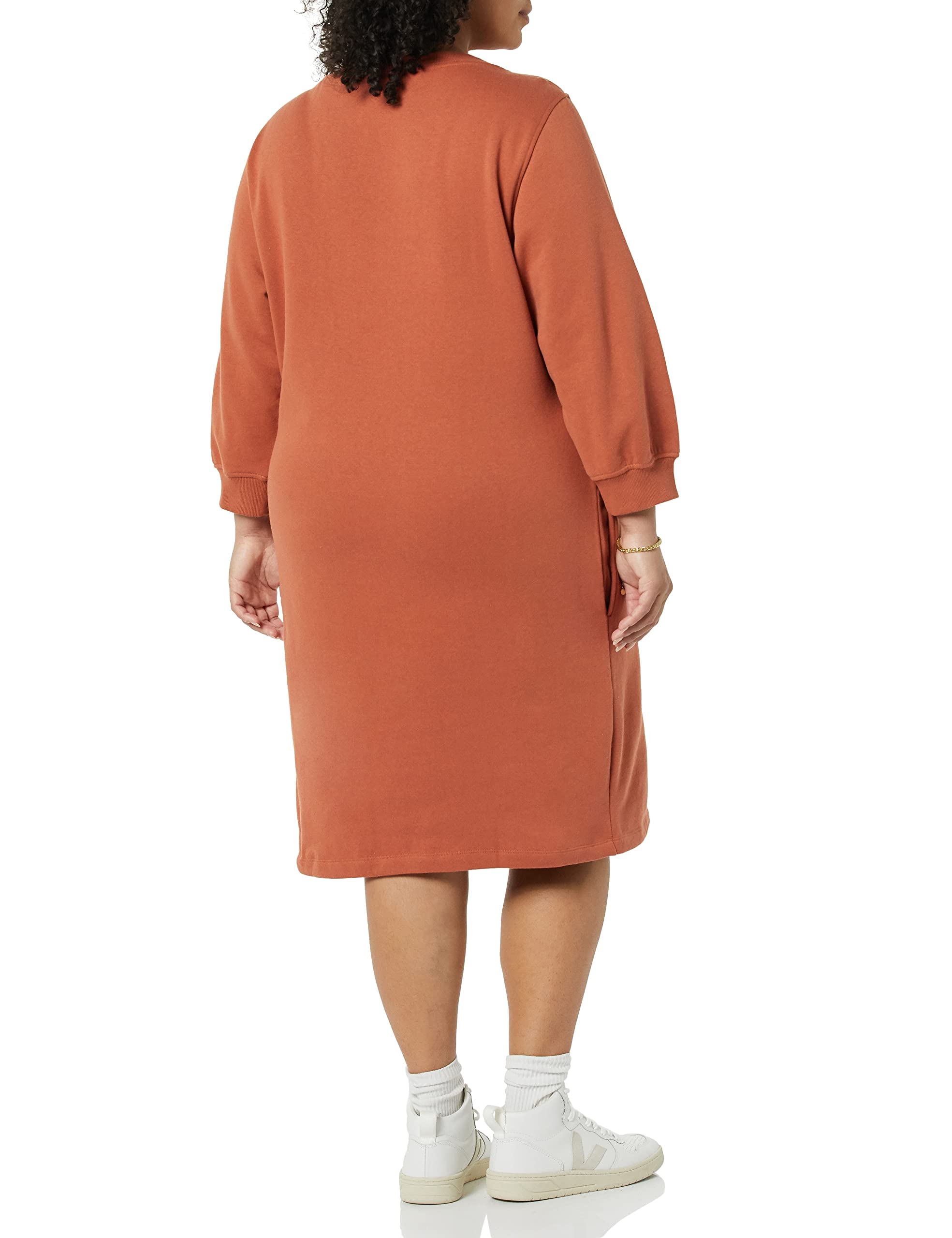 Foto 5 pulgar | Vestido Tipo Sudadera Amazon Essentials De Forro Polar Con Manga Blusón Para Mujer - Venta Internacional.