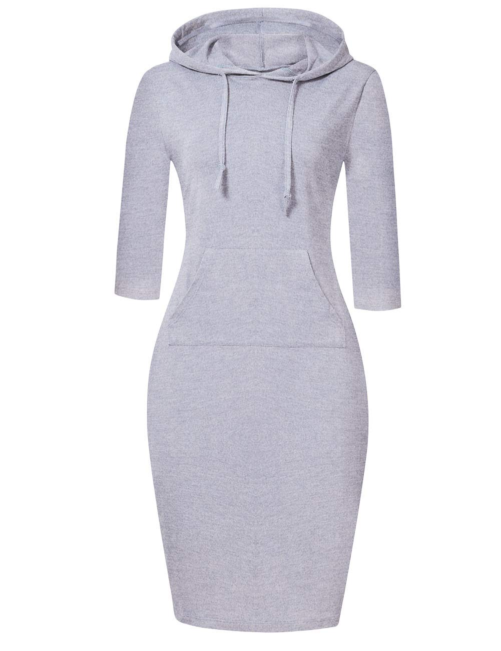 Foto 2 pulgar | Vestido Missky Gris Manga 3/4 para Mujer - Venta Internacional