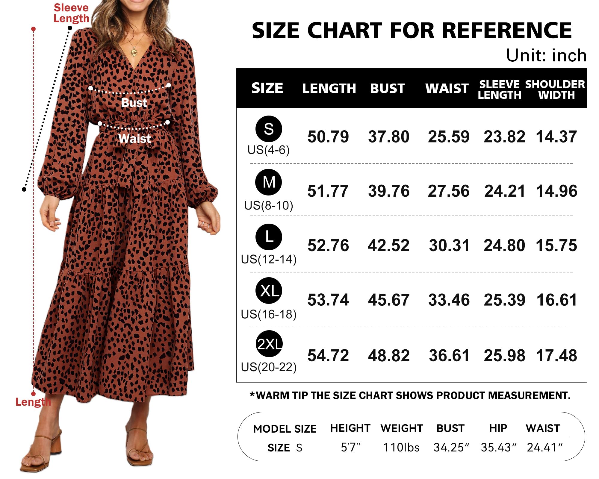 Foto 6 | Vestido Largo Prettygarden Con Estampado Floral De Manga Larga Para Mujer - Venta Internacional.