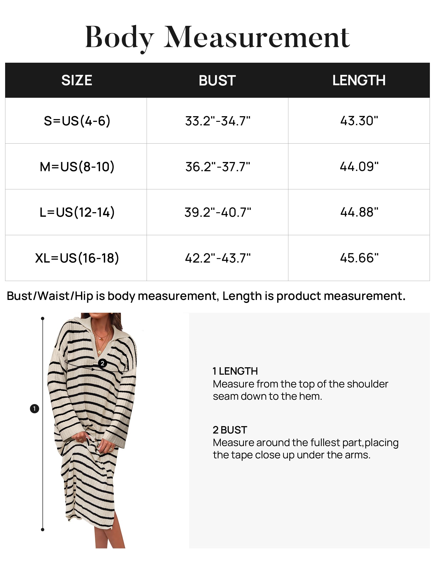 Foto 8 pulgar | Vestido Tipo Suéter Zesica Para Mujer, A Rayas De Otoño, 2024, Cuello En V - Venta Internacional.