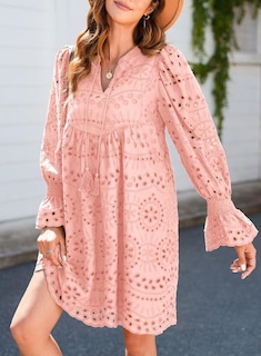 Foto 5 | Vestido Casual Dokotoo Para Mujer 2024 Con Borlas Y Cuello En V Bordado - Venta Internacional.