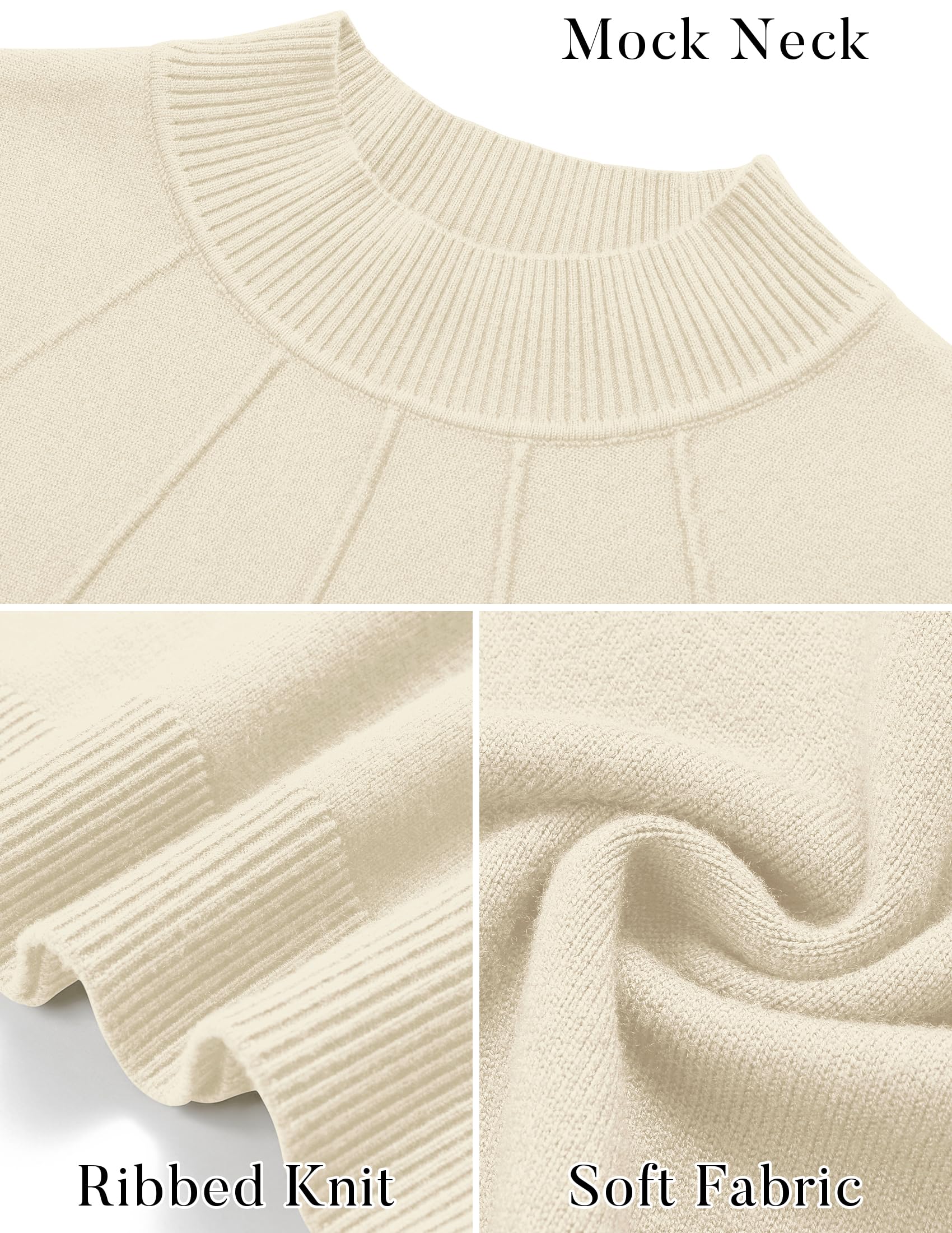 Foto 6 pulgar | Vestido Tipo Jersey Mirol Para Mujer, Cuello Alto, Corte Ajustado, Beige - Venta Internacional.