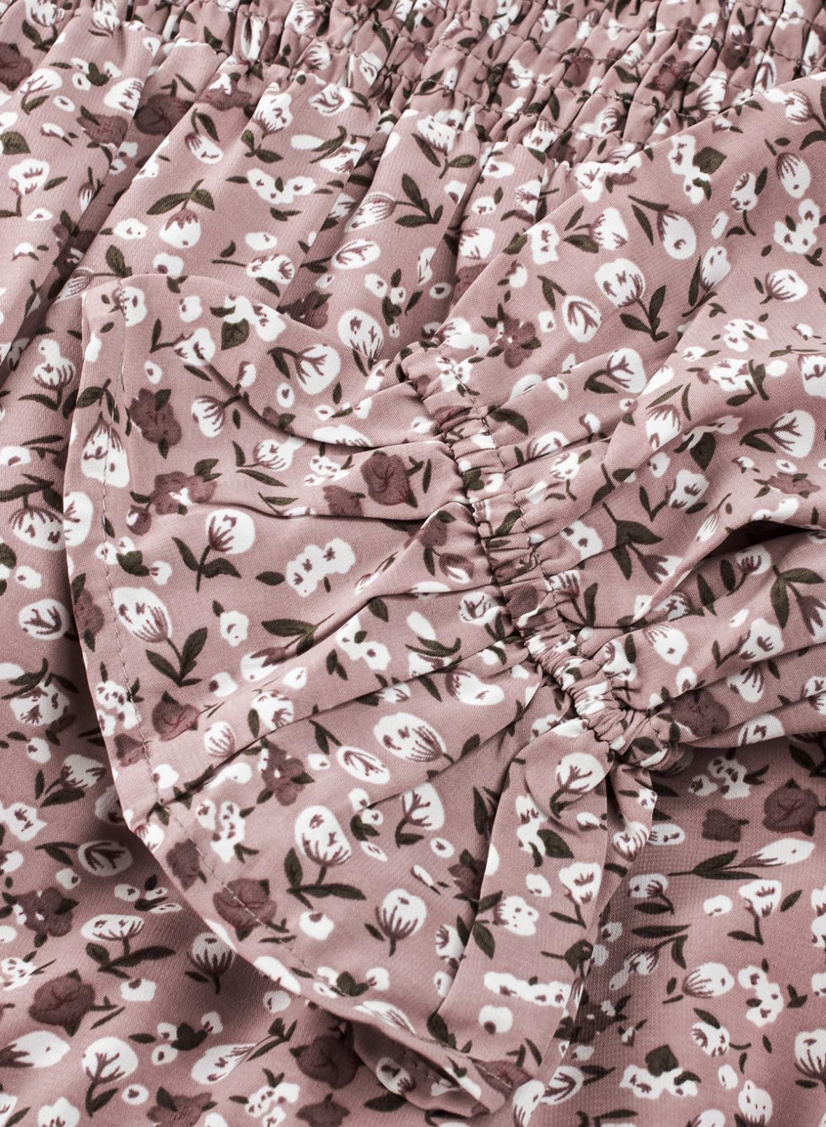 Foto 6 pulgar | Vestido De Verano Dokotoo Con Estampado Floral Y Hombros Descubiertos Para Mujer - Venta Internacional.