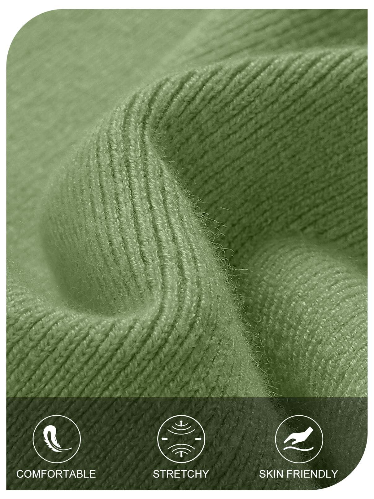 Foto 6 pulgar | Vestido Tipo Suéter Merokeety Para Mujer, De Invierno, Con Hombros Descubiertos, Verde - Venta Internacional.