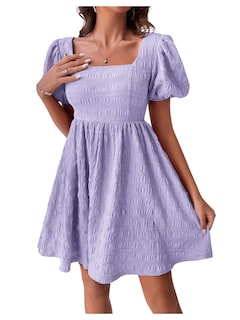Foto 1 | Vestido Soly Hux Manga Abullonada Morado para Mujer - Venta Internacional