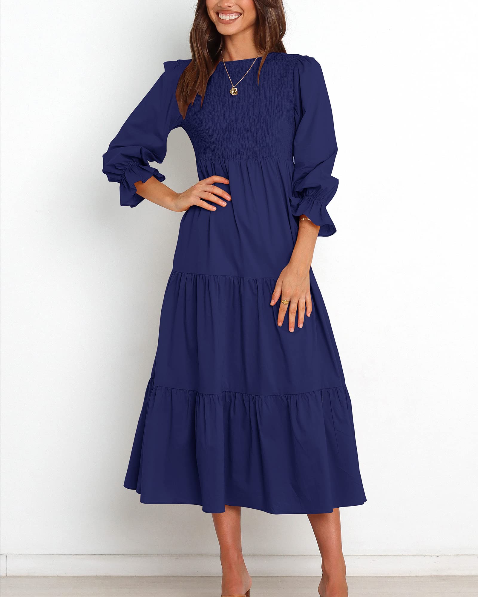 Foto 5 pulgar | Vestido BTFBM Casual Manga Larga para Mujer - Venta Internacional