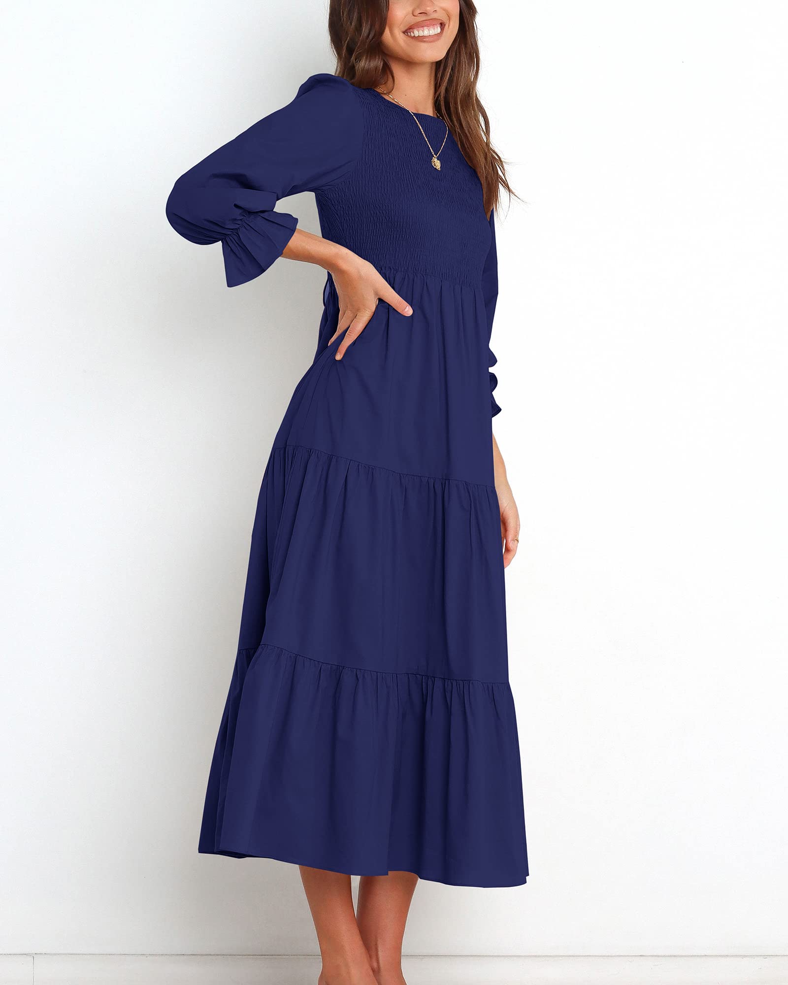 Foto 6 pulgar | Vestido BTFBM Casual Manga Larga para Mujer - Venta Internacional